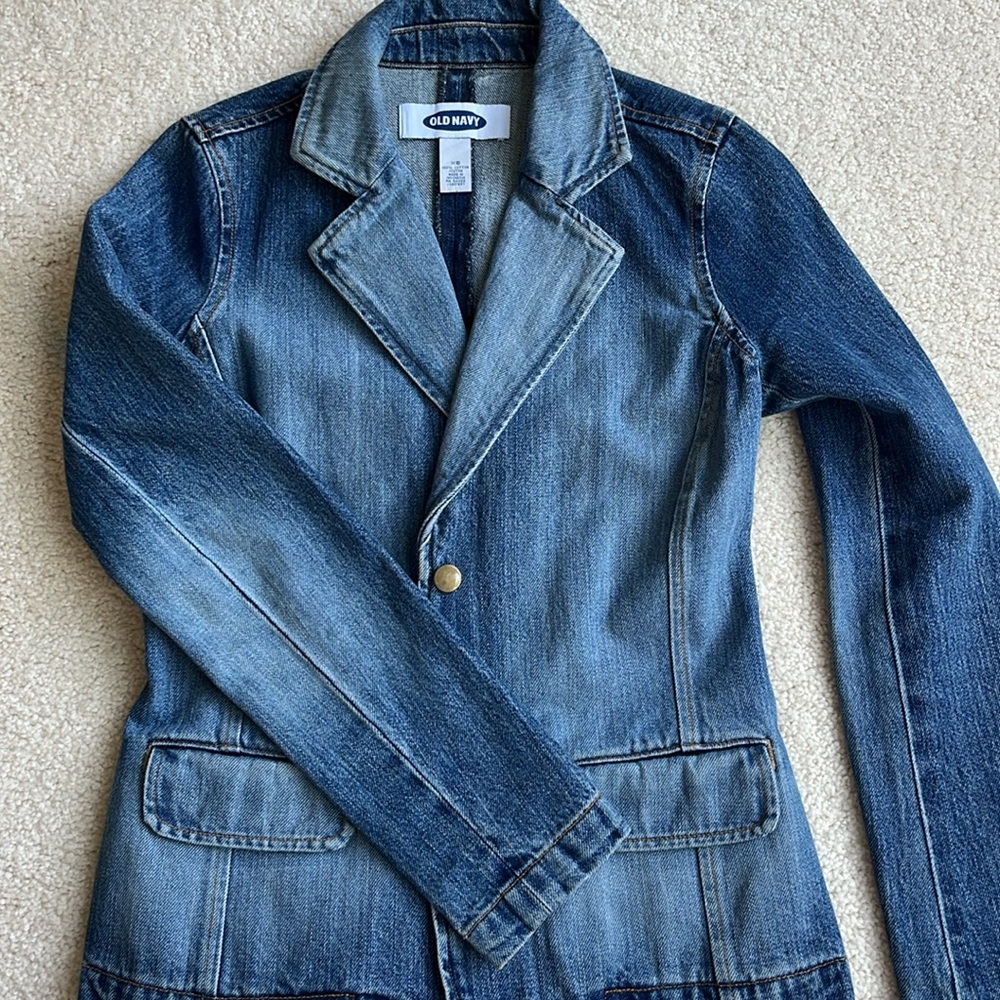 100% Cotton Denim Blazer